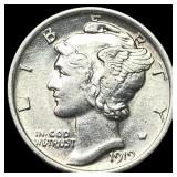 1919-S Silver Mercury Dime CLOSELY UNCIRCULATED