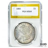 1882 Morgan Silver Dollar PGA MS64