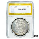 1886 Morgan Silver Dollar PGA MS64