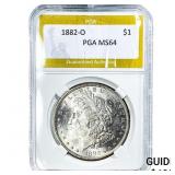 1882-O Morgan Silver Dollar PGA MS64