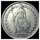 1920 Switzerland Silver 2 Franc