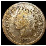1869 Indian Head Cent NICELY CIRCULATED