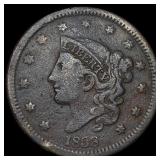 1838 Coronet Head Large Cent LIGHTLY CIRCULATED