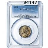 1951 Jefferson Nickel PCGS PR66