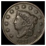 1827 Large Cent NEARLY UNCIRCULATED