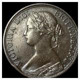 1860 Great Britain Bronze 1 Farthing