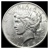 1925-S Silver Peace Dollar CHOICE AU