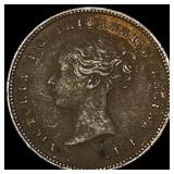 1843 Ceylon Copper 1/2 Farthing