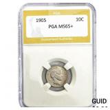 1905 Barber Dime PGA MS65+