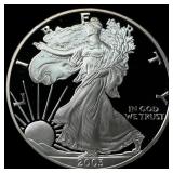 2003-W Silver American Eagle Proof $1 GEM PROOF