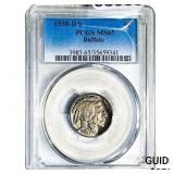 1938-D/S Buffalo Nickel PCGS MS65