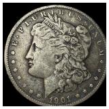 1901 Morgan Silver Dollar LIGHTLY CIRCULATED