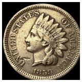 1859 Copper-Nickel Indian Head Cent ABOUT UNCIRCUL