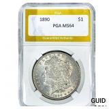 1890 Morgan Silver Dollar PGA MS64