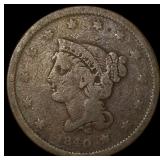 1840 Braided Hair Large Cent NICELY CIRCULATED