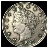 1899 Liberty Head Nickel NEARLY UNCIRCULATED