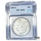 1887-O Morgan Silver Dollar ICG AU53