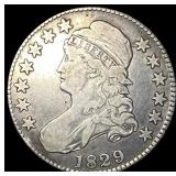 1829 Capped Bust Half Dollar LIGHTLY CIRCULATED