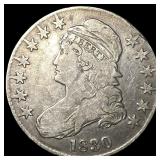 1830 Capped Bust Half Dollar LIGHTLY CIRCULATED