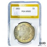 1921 Morgan Silver Dollar PGA MS65
