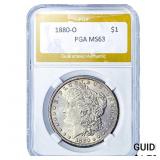 1880-O Morgan Silver Dollar PGA MS63
