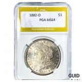 1882-O Morgan Silver Dollar PGA MS64