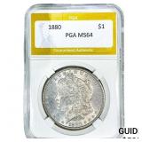 1880 Morgan Silver Dollar PGA MS64