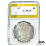 1887 Morgan Silver Dollar PGA MS64