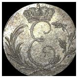 1821S German Saxe-Couburg-Saalfeld Silver 6 Kreuze