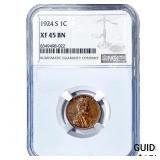 1924-S Wheat Cent NGC XF45 BN