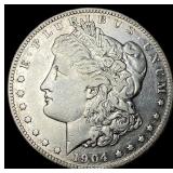 1904-S Silver Morgan Dollar NEARLY UNCIRCULATED