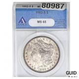 1882-S Morgan Silver Dollar ANACS MS65