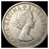1956 Great Britain Copper Nickel 2 Shillings
