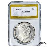 1881-O Morgan Silver Dollar PGA MS63