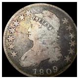 1809 Capped Bust Half Dollar NICELY CIRCULATED