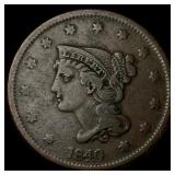 1840 Braided Hair Large Cent ABOUT UNCIRCULATED