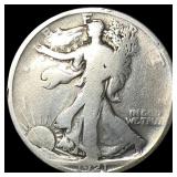 1921 Silver Half Dollar Walking Liberty NICELY CIR