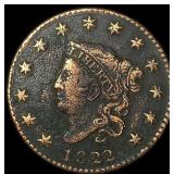 1822 Coronet Head Large Cent HIGH GRADE