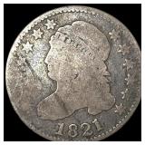 1821 Capped Bust Dime NICELY CIRCULATED