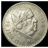 1948 Mexico Silver 1 Peso