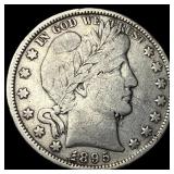 1895-S Silver Barber Half Dollar ABOUT UNCIRCULATE