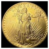 1908-D Gold $20 Saint-Gaudens Double Eagle UNCIRCU