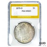 1879-O Morgan Silver Dollar PGA MS63