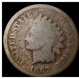 1867 Indian Head Cent NICELY CIRCULATED