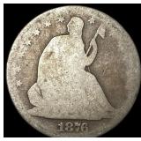 1876-S Silver Half Dollar (Seated Liberty) NICELY