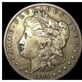 1904-S Silver Morgan Dollar ABOUT UNCIRCULATED