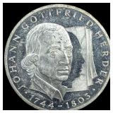 1994G Germany Silver 10 Mark .3114oz ASW
