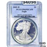 2005-W Silver Eagle PCGS PR69 DCAM