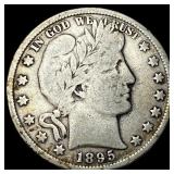 1895-O Silver Barber Half Dollar LIGHTLY CIRCULATE