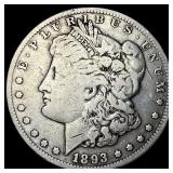 1893-CC Silver Morgan Dollar LIGHTLY CIRCULATED